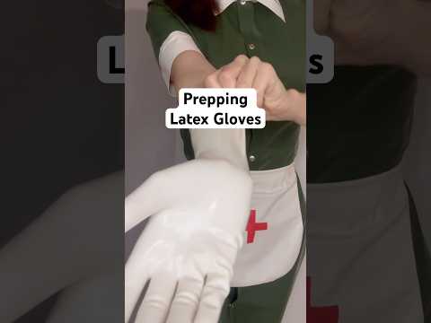 Some Prepping with white latex gloves - part 1. What to see the 2nd? :) #latexgloves #latex
