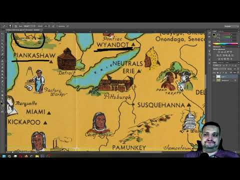 Native American Tribes of the United States Illustrated Map Tour | ASMR soft spoken | ASMR MAPS