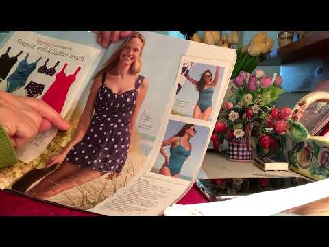 ASMR Summer Clothing Catalogs Page Flip￼