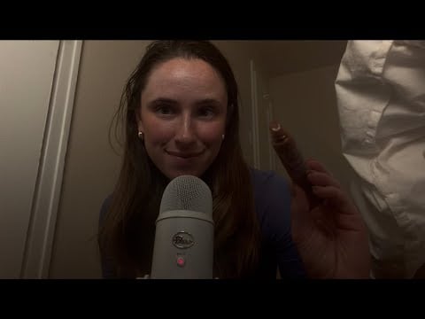 ASMR doing your makeup roleplay (personal attention + Clicky whispers and tongue clicking)  