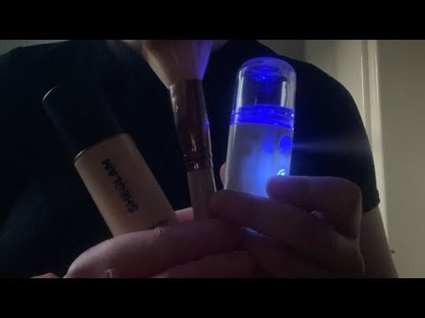 ASMR you’re sleepy and I do your makeup✨with gloves on - no talking 