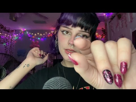 asmr negative energy plucking, positive affirmations, mouth sounds ꧂