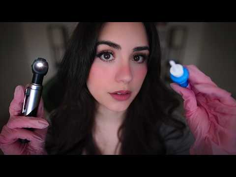 ASMR Detailed Ear Exam & Ear Cleaning 🩺