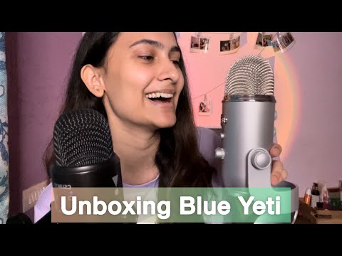 ASMR Unboxing my New Blue Yeti Mic!!! 🥹😍🥰