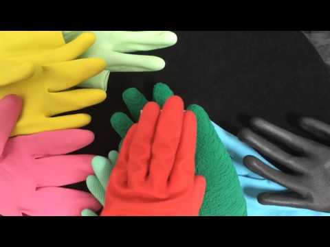Rubber Gloves with adhesive roll  [[ASMR]]