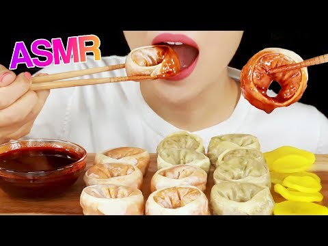 ASMR 🥟DUMPLINGS🥟 with Fire Sauce🔥 EATING SOUNDS NO TALKING MUKBANG