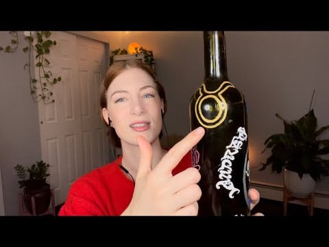 Asmr carving my name into a wine bottle #shorts