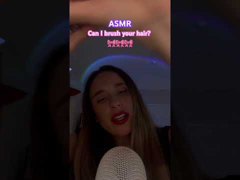 Can I brush your hair? #asmr #tingles #visualtingle #asmrtriggers #asmrcommunity #brushsounds