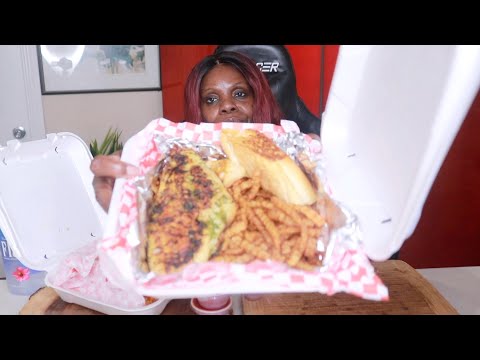 Grill Snapper Platter ASMR Eating Sounds