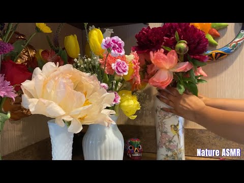 ASMR Flower Shop Roleplay No Talking, Crinkles, flower sounds, scissor sounds