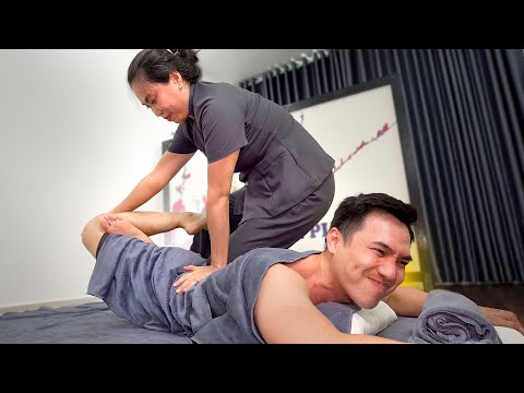 ASMR 🔥 I Felt Every Stretch in This Strong Full Body Massage with Thai Techniques