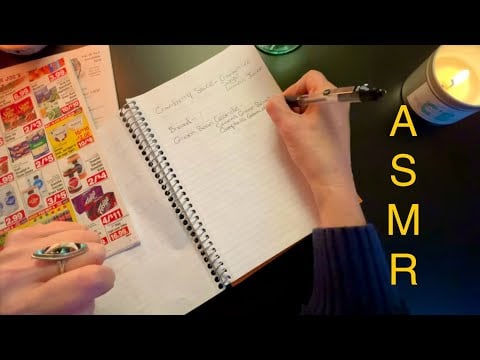 Thanksgiving Meal Planning - Shopping List and Grocery Ads, Unintentional ASMR