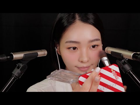 ASMR(Sub) 내 얼굴에 셀프 메이크업하기 | Self Makeup On My Face