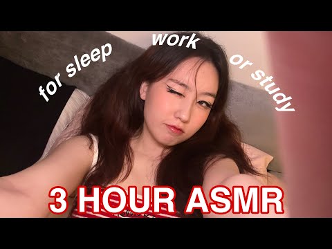 3 HOUR ASMR 😴☁️ FAST TAPPING (+ scratching) for sleep, work or study 💤📚 (no talking)