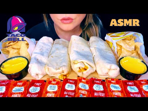 ASMR TACO BELL MUKBANG (NO TALKING) EATING SOUNDS