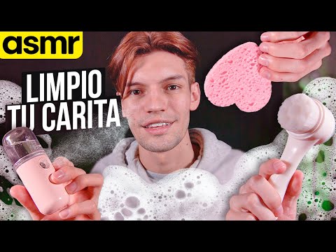 asmr limpieza facial para dormir | mol asmr español