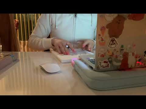 [ASMR] (No Talking) Study with Me at Night, 늦은 밤에 함께 공부하기