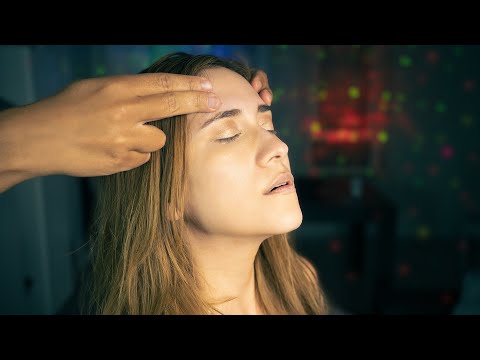 Asmr MASAJE FRONTAL para CALMAR el DOLOR DE CABEZA Y DORMIR | ASMR Español | Asmr with Sasha