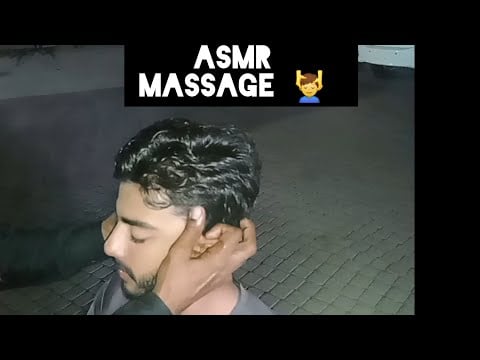 ASMR World's Best Head and Back Massage |Ear,Shoulder,Hand by Street barber #asmr #massage #top