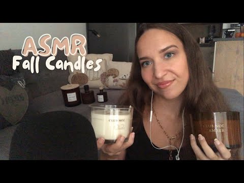 ASMR Relaxing Fall Candle Haul 🪔🤎✨ (tapping, scratching, whispering)