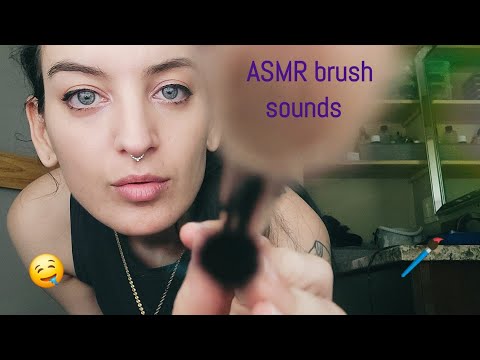 ASMR | actual lens brushing & mouth sounds