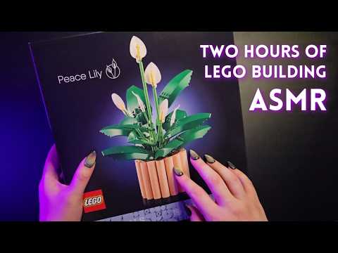 2 HOURS of LEGO ASMR 🌸 Build a Lego Peace Lily With Me 🌸  Soft Spoken