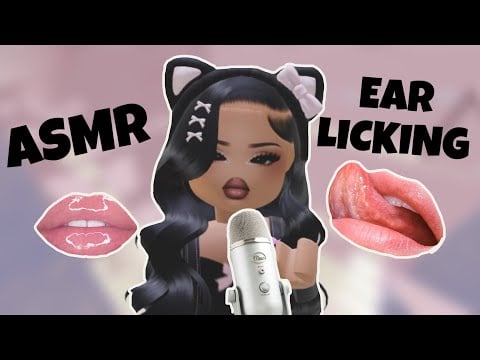 Roblox ASMR ☆ Ultimate ASMR Ear Licking | Tingly & Relaxing Sounds for Sleep (◑.◑)