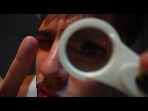 Examen de nervios craneales con objetos... EXTRAÑOS 😛☺️ · ASMR Roleplay