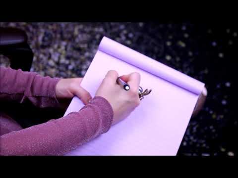 asmr/writing positive affirmations/écriture d'affirmations positives -PART.1