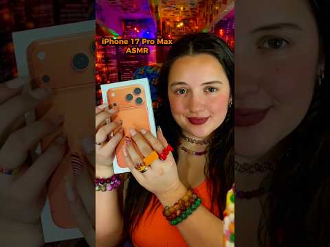 Orange iPhone 17 Pro Max unboxing ASMR! 🍊 What phone do you have? #asmrunboxing #satisfying #asmr
