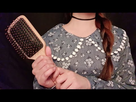 ASMR 속닥속닥 수다와 잠이 오는 트리거(머리빗기,손소리 ect.) | whisper, hair brush, hand sounds