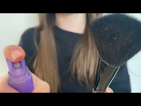 ASMR You’re my phone screen! Screen cleaning | screen brushing | water spray