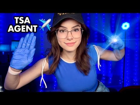 ASMR Agent de TSA ✈️ Examen Complet du Corps pour S'endormir Vite ✈️ TSA AGENT ASMR