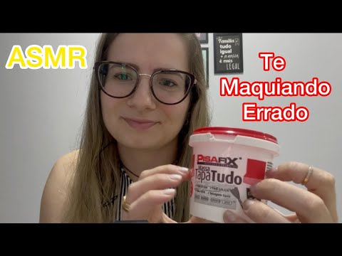 ASMR Te maquiando errado #asmr #roleplay #asmrmaquiagem