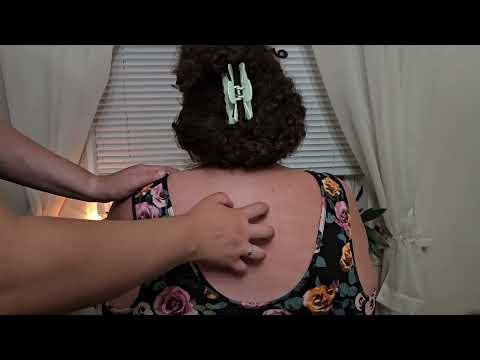 🩵 ASMR Back Attention- Massage, Scratching and Soft Brushes (No Talking) 🩵