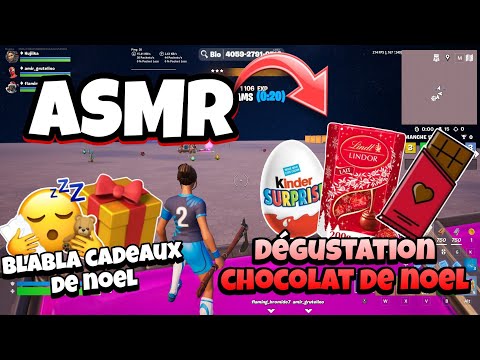 ASMR FRANÇAIS • DÉGUSTATION CHOCOLAT DE NOEL ET BLABLA CADEAU DE NOEL 😴🎁