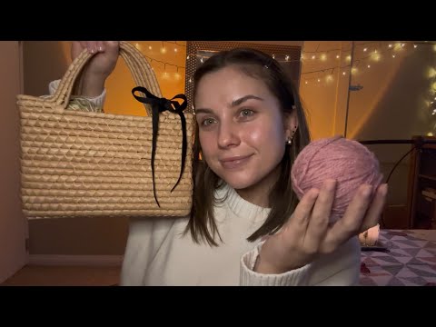 ASMR | My current favourite hobbies!! 🧶📚