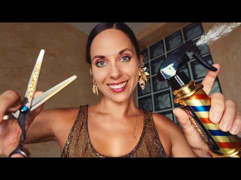 Luxury Barber Shop Roleplay: Precision Haircut & Scalp Massage (Whispered ASMR)
