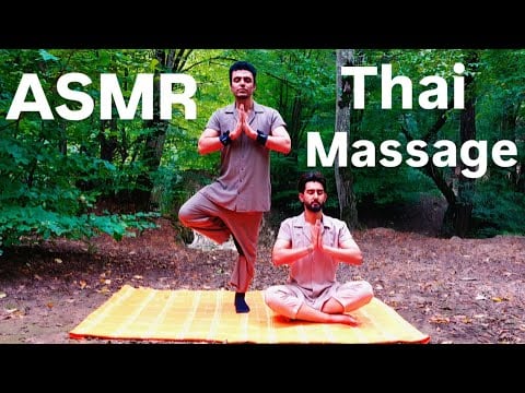 ASMR Thai Massage with Nature Sounds | Stress rlief | A Unique ASMR Experience