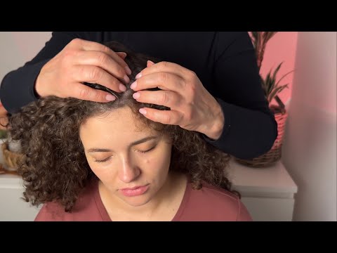 ASMR Gentle scalp Scratch and Hair Brushing for Deep Sleep and relaxation (No talking)