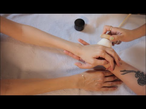 ASMR ~ Arm MASSAGE ⚬ Real person ⚬ Brushing sounds ⚬ Tracing & minimal relaxing whispers 🌙