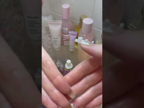ASMR Doing your nighttime skincare #fyp #asmr #asmrskincareroutine #asmrskincare