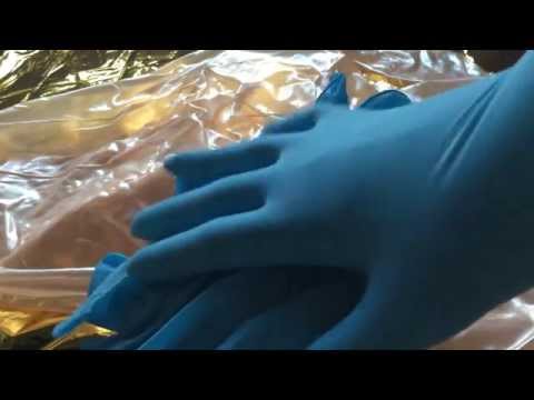Latex Gloves in Blue Layering  [[ASMR]]