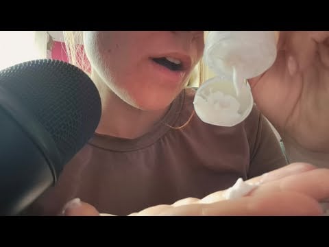 ASMR - Lotion Sounds Sticky Tapping