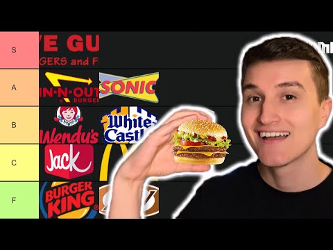 ASMR Fast Food Burger Tier List while Eating Burgers 🍔 (mukbang)