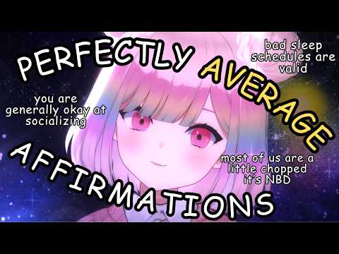 【ASMR】normal affirmations for when you feel pretty average 💜💫ear tapping, brushing, close whispers 😴