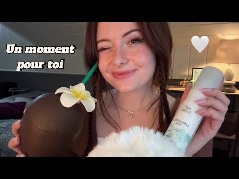 ASMR Soin des cheveux - Je te fais des boucles pour l'été !