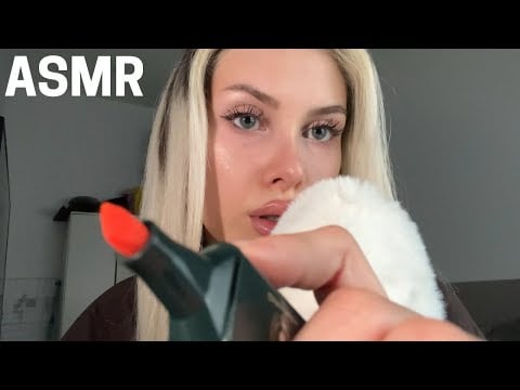 ASMR - inaudible whisper & visual triggers *no talking*