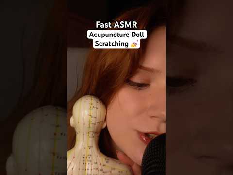 Full video👆🏻 Fast ASMR tapping scratching acupuncture doll 😴