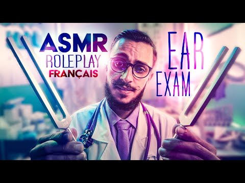 ASMR ROLEPLAY FR 👨🏻‍⚕️Examen & Nettoyage des OREILLES / Tests D'Audition 👂DIAPASONS